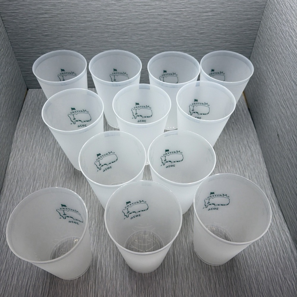 Masters‎ Tournament 2026 Set of 12 Souvenir Cups Augusta National Golf New - Picture 7 of 8